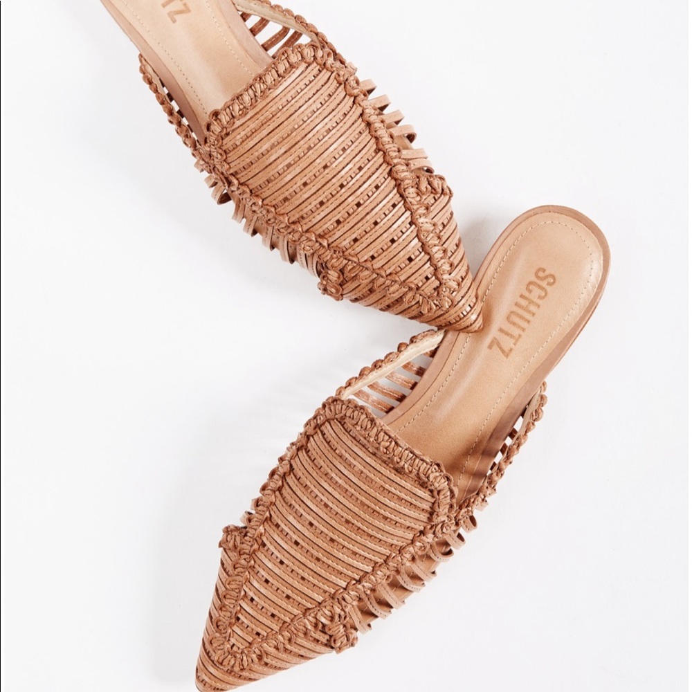 Schutz Marli Point Toe Mules 6